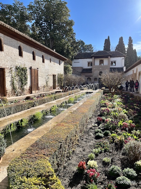 Generalife garden in Alhambra