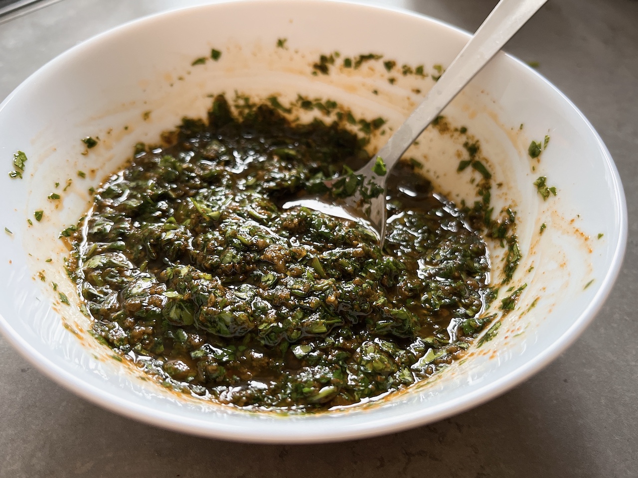 Moroccan chermoula.