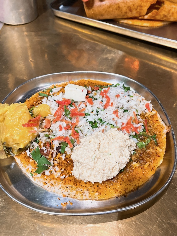 Angai dosa in Carnatic cafe, Delhi.