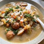 Mixed roots vegetables soup.