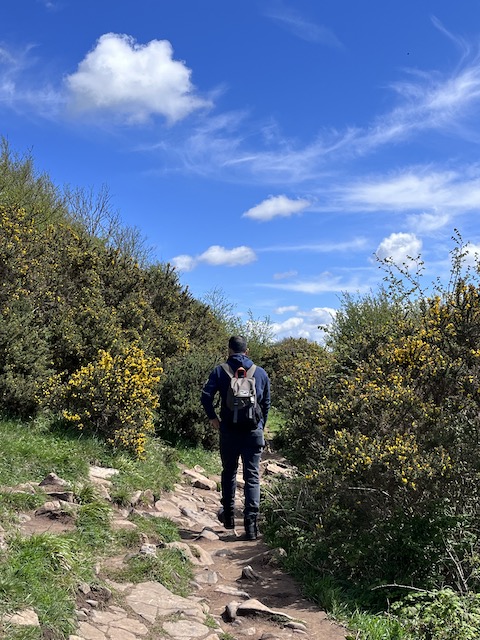 Hiking Cheddar Gorge.