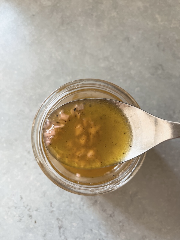 Basic red wine vinaigrette.