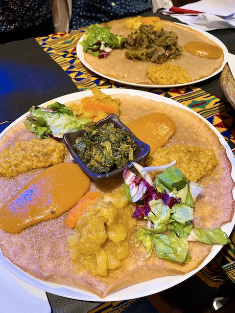 Eritrean food in Rome.