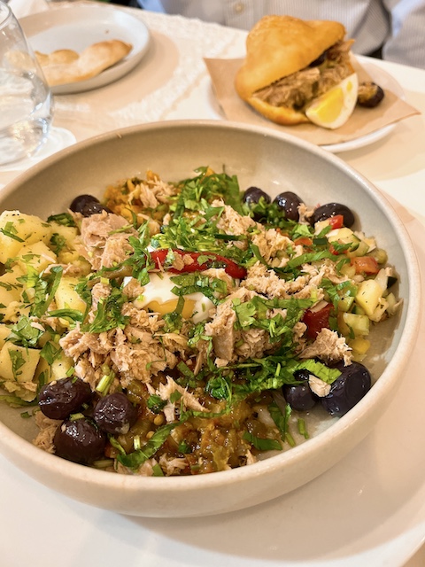 Assorted Tunisian salad.