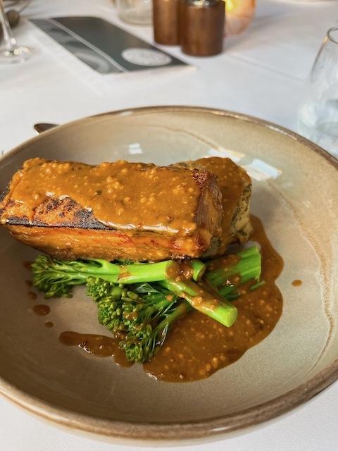 Today's special, braised pork belly, at Aquatania.