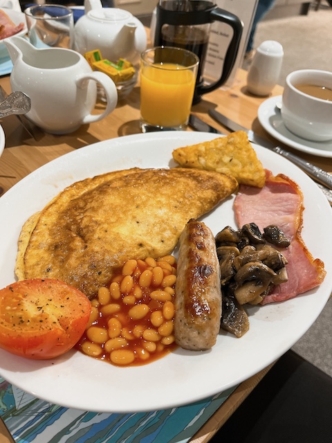 Full English breakfast at The Avenue B&B.