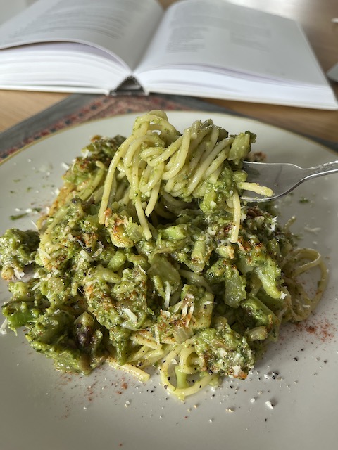 Broccoli pasta with anchovy.