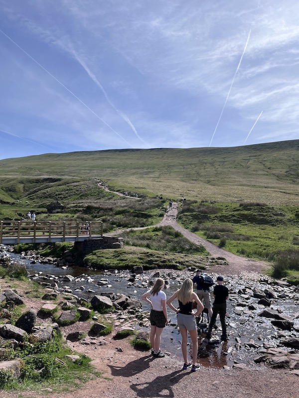 The beginning hike of Pen y Fan.