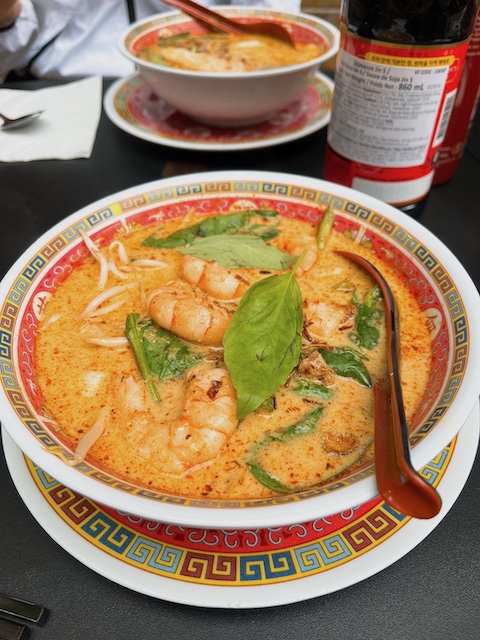 A bowl of laksa.