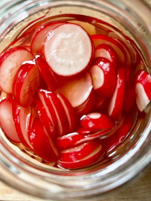 Radish pickles.