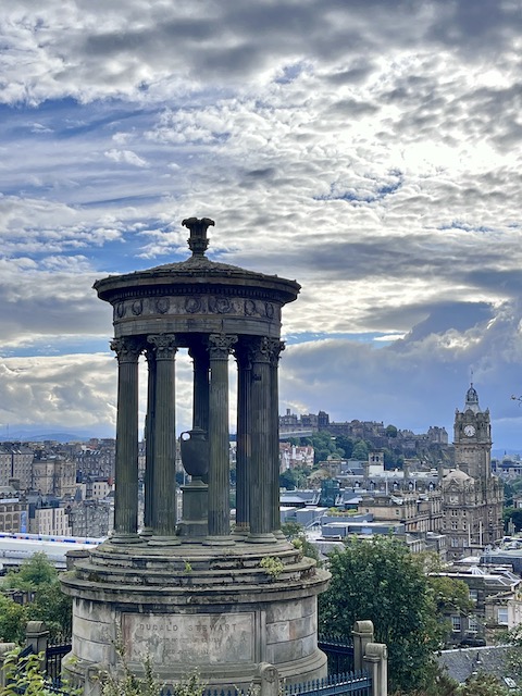 Dugald Stewart monument on Calton Hill.