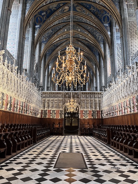 The choir of the Albi cathedral.