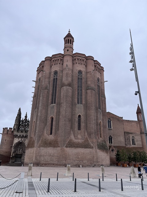 Outlook of Albi cathedral.