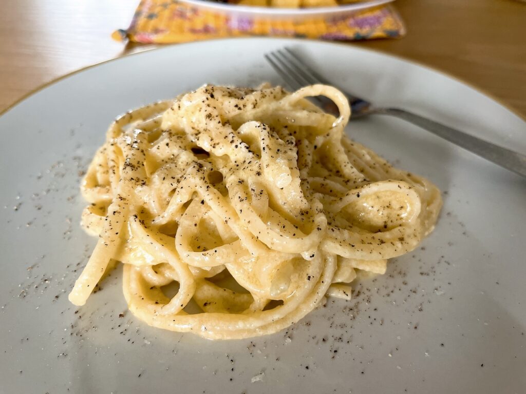 Linguine with lemon and Parmesan.