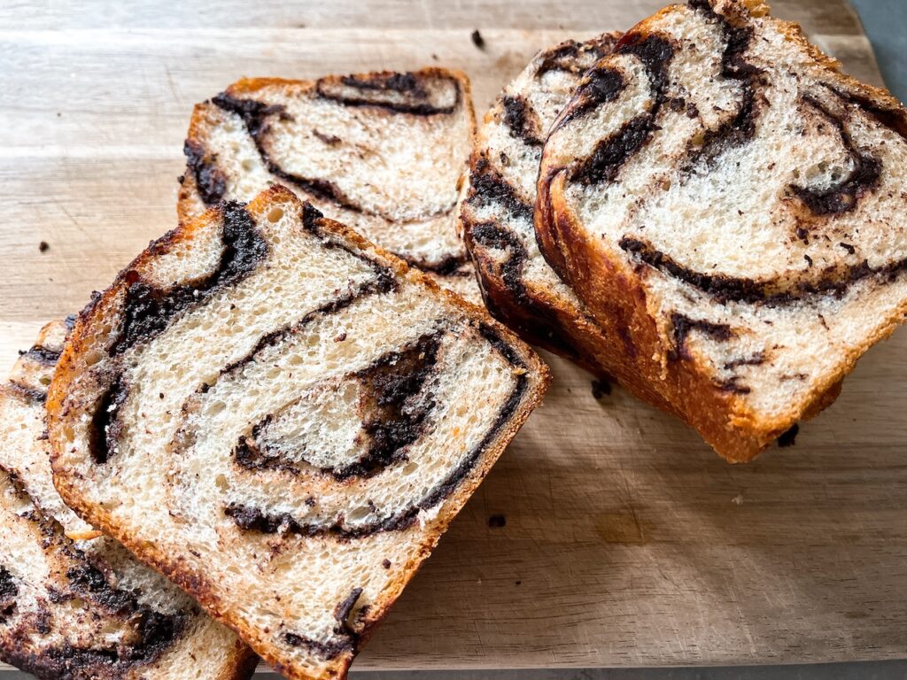 Slices of babka.