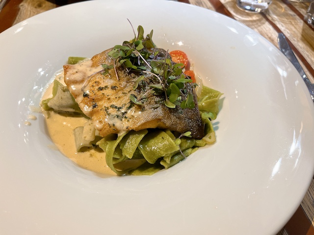 Na Kopci pan-seared trout.