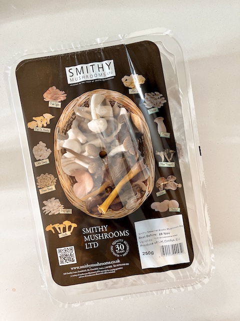 Pack of mixed mushrooms from Smithy Mushrooms.
