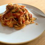 Tomato gochujang pasta.